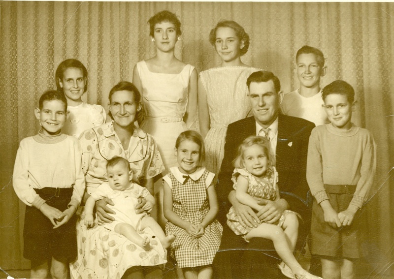 Studio portrait of Sampson-St Onge family, ca.1959; Unidentified; ca ...