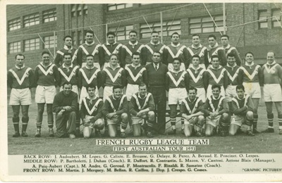 French Rugby League Team first Australian tour, 1951; Graphic Pictures