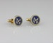 Cuff links, bearing Southland Frozen Meat and Produce Export Company Limited's, Crossed Keys brand; Chandler; 1970-1986; MT2016.13.2 