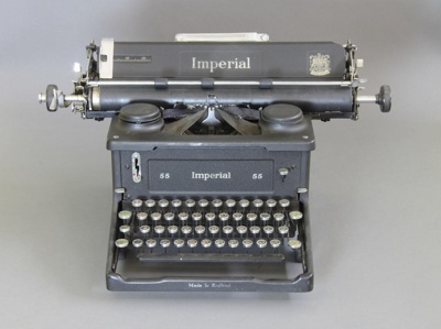 Typewriter, Imperial 55; Imperial Typewriter Co Limited; 1937-1961; MT2012.31