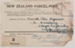 Consignment Note, New Zealand Parcel Post ; 04.02.1915; MT2012.130.4