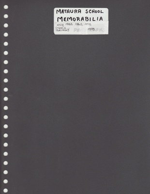 Album [Memorabilia from Mataura School Jubilees]; Mataura Jubilee Committee; 1929-1995; MT2012.149