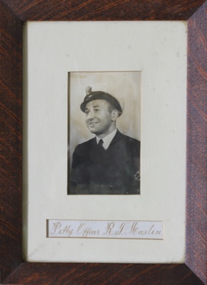 Photograph, framed [Petty Officer R.T. Maslin]; unknown photographer; 1939-1945; MT2011.185.297