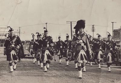 Photograph [Mataura Kilties Pipe Band]; unknown photographer; 1939; MT2014.36.20 