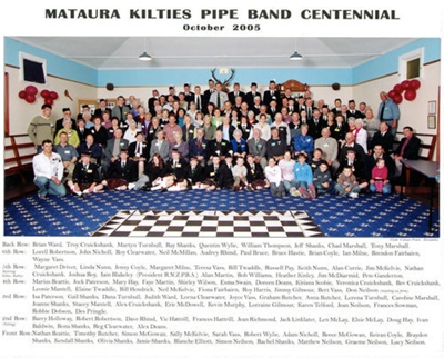 Photograph [Mataura Kilties Pipe Band Centennial, 2005]; Clyde Colour Prints; 2005; MT2014.36.39 