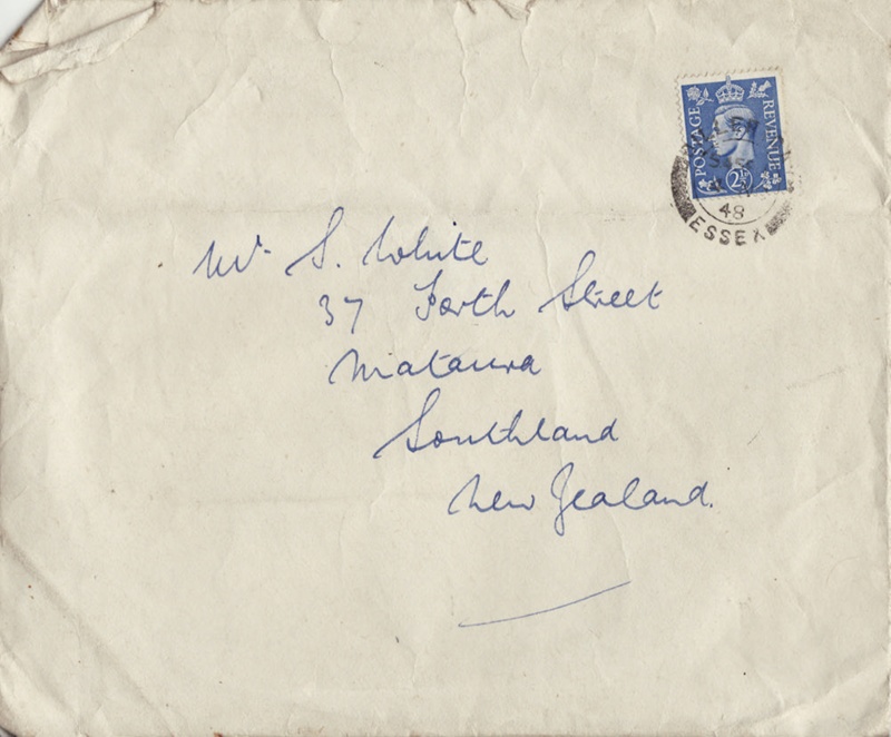 Letter, Aubrey Ledden (England) to Stanley White (New Zealand); Ledden ...