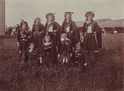 Photograph [Mataura Kilties Dancers]; unknown photographer; 1910-1930; MT2014.36.16 