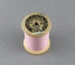 Sewing thread on spool, pink cotton; Clark & Co.; 1940-1950; MT2012.105.4