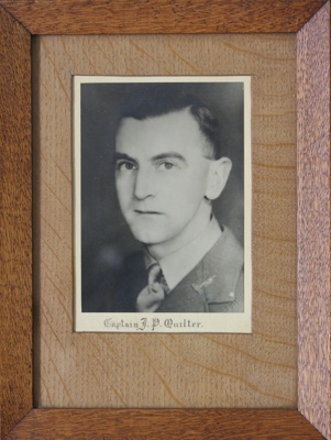 Photograph, framed [Captain J.P. Quilter]; unknown photographer; 1939-1945; MT2011.185.298