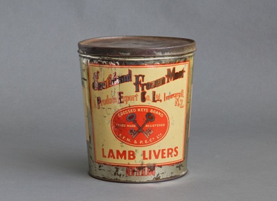 Tin, Liver Billy; Southland Frozen Meat & Produce Export Company Limited; 1940-1950; MT2014.17