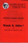 PROGRAMME WATCH IT SAILOR ASHCROFT; AUG 1963; 196308BA
