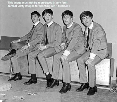 THE BEATLES AT FAIRFIELD HALLS, CROYDON, APRIL 25TH 1963; APR 1963; 144705375 backstage group Beatles 25th April 1963 Fairfield Halls Croydon