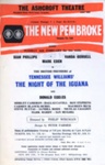 FLYER ASHCROFT TENNASSEE WILLIAMS NIGHT OF THE IGUANA SIAN PHILLIPS; FEB 1965; 196502BE