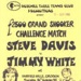 PROGRAMME SNOOKER GRAND CHALLENGE MATCH STEVE DAVIS JIMMY WHITE; SEP 1982; 198209FC