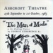 FLYER ASHCROFT THEATRE THE MAN OF MODE; SEP 1965; 196509BO