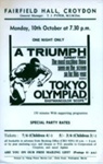 FLYER FILM TOKYO OLYMPICS; OCT 1966; 196610BQ