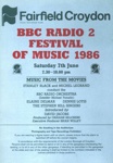 PROGRAMME BBC RADIO FESTIVAL OF MUSIC; JUN 1986; 198606FC 