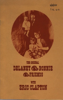 PROGRAMME DELANEY AND BONNIE ERIC CLAPTON; DEC 1969; 196912BE