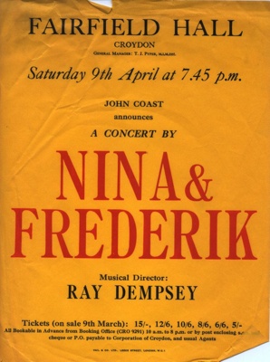 FLYER NINA AND FREDERIK; APR 1966; 196604BK