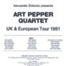 PROGRAMME MUSIC ART PEPPER TOUR DATES; MAY 1981; 198105FG