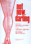 PROGRAMME CROYDON STAGERS NOT NOW DARLING; DEC 1971; 197112BE