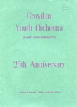 PROGRAMME CROYDON YOUTH ORCHESTRA 25TH ANNIVERSARY; JUL 1970; 197007FA 
