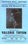 FLYER VALERIE TRYON CLASSICAL; FEB 1965; 196502BI