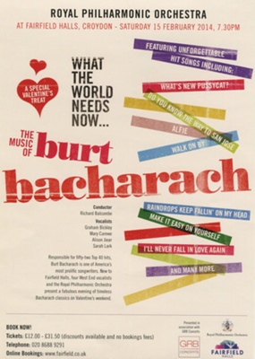 BURT BACHARACH - LEAFLET

; FEB 2014; 201402NI 