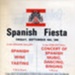 PROGRAMME SPANISH FIESTA; SEP 1966; 196609BL