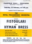 FLYER CLASSICAL ROYAL PHILHARMONIC ORCHESTRA HYMAN BRESS FISTOLARI; 1/02/1963; 196302BI