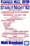 Larry Grayson, special guest star; MAY 1982; 198205GD London Club Acts Awards