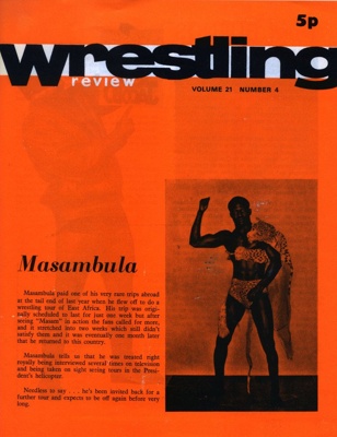 PROGRAMME WRESTLING MASAMBULA; FEB 1974; 197402BB