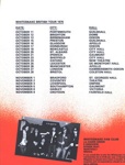PROGRAMME MUSIC WHITESNAKE TOUR DATES; NOV 1979; 197911FI