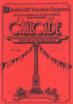 PROGRAMME THEATRE CROYDON HISTRIONIC SOCIETY CAVALCADE; MAR 1981; 198103FI