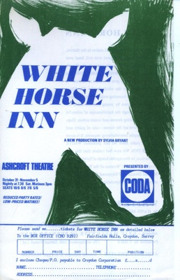 FLYER CODA WHITE HORSE INN; OCT 1966; 196610BK
