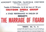 FLYER OPERA THE MARRIAGE OF FIGARO; JUN 1965; 196506BC