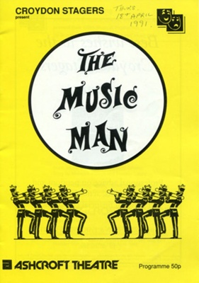 PROGRAMME - THE MUSIC MAN; APR 1991; 199104MA