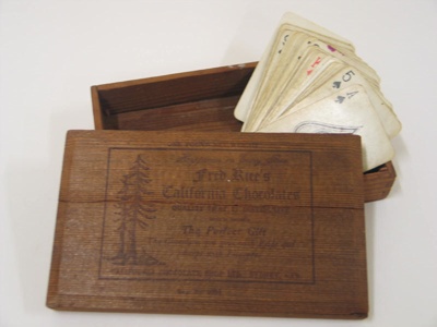 Fred Rice’s California Chocolates with playing cards | eHive