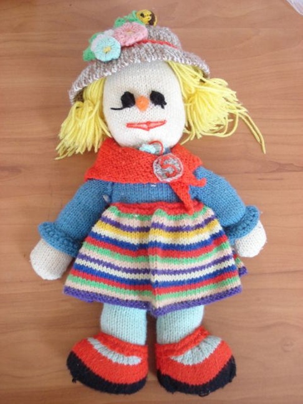 Knitted Wool Doll eHive