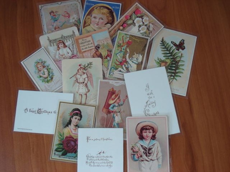 Laminated early Christmas cards eHive