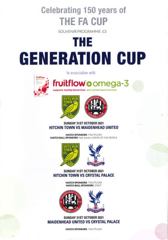 Programme for The Generation Cup; The Generation Cup; 2021; 2022.7 on eHive