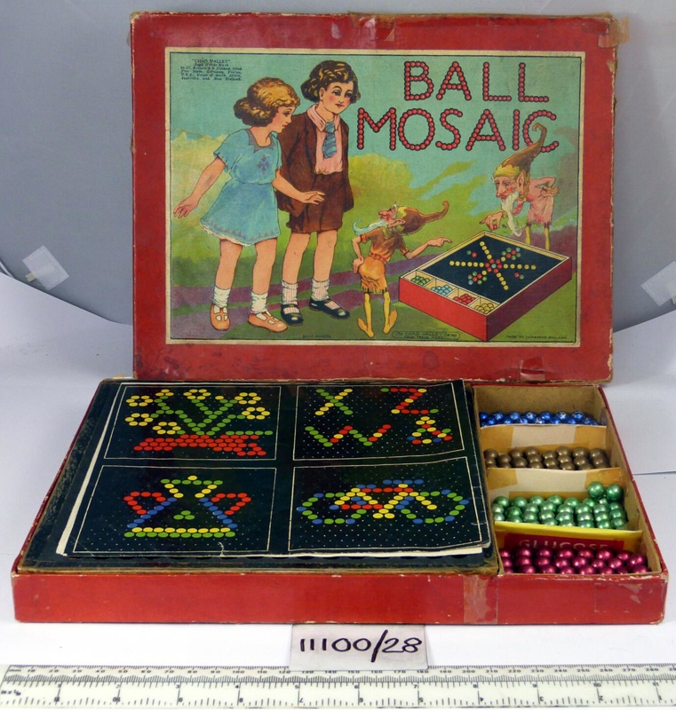 Ball mosaic toy; Chad Valley; 19301940; 11100/28 eHive