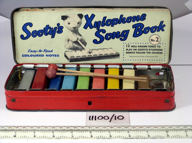 Sooty's toy xylophone; Sooty concessions Ltd; 1955-1965; 11100/10