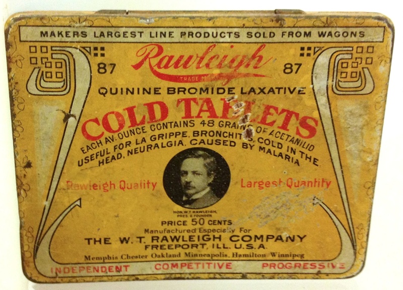 Rawleigh Quinine Bromide Laxative Cold Tablets. ; American Manufacturer