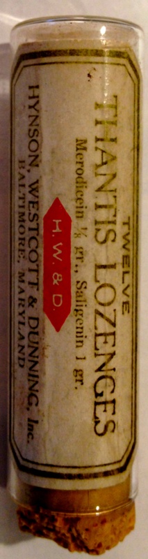 Thantis Lozenges; Hynson, Westcott & Dunning Company; 1950s