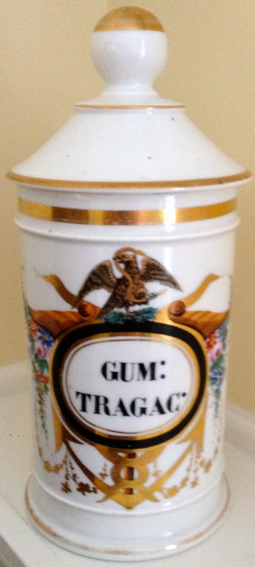 صحافي نمو مكتبة الجذع  Gum: Tragac: Ceramic Apothecary Jar; French Ceramic Artisan; 1881; Fincham  Colle... on eHive