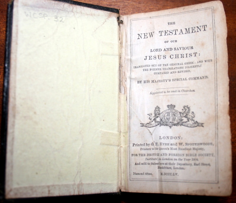 New Testament [leather-bound New Testament]; G.E. Eyre and W ...