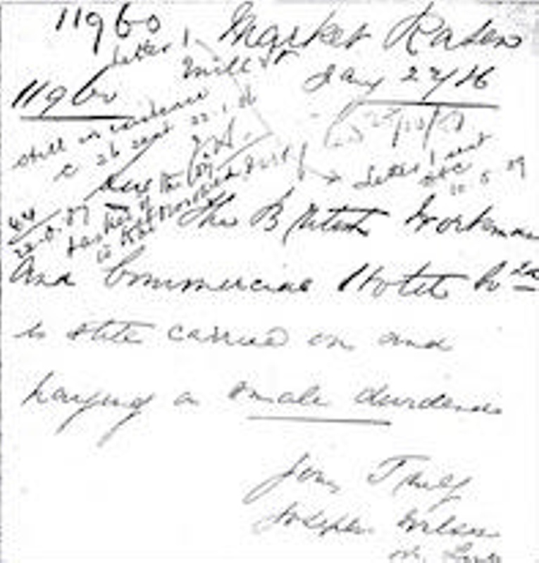 1886 Market Rasen British Workmen & Commercial Hotel; C186 eHive