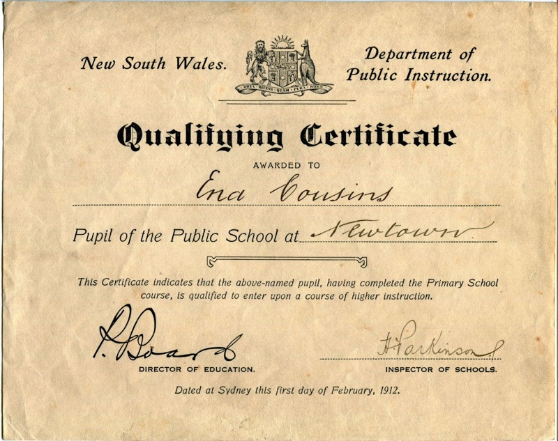 Qualifying Certificate 1912 2000 272 2 EHive