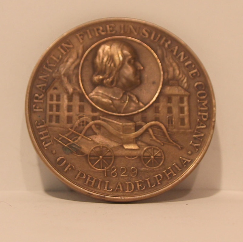 Franklin Fire Insurance Company medal; Whitehead and Hoag